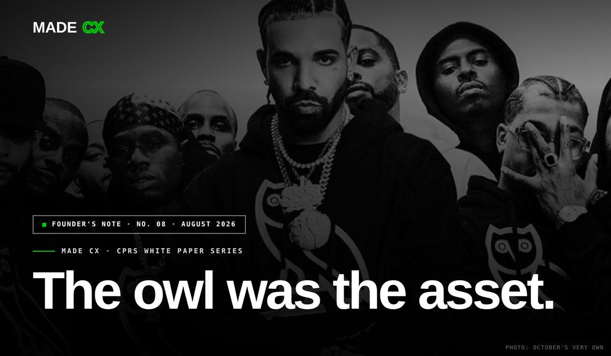 The Owl Was the Asset — Founder's Note No. 08